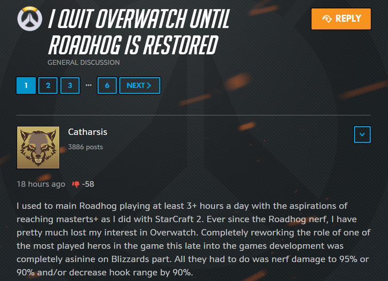 Illustration for article titled Overwatch Players Are Mourning Roadhog
